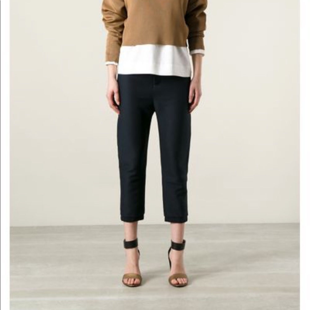 Marni Pamal Navy Cropped Trouser - NWOT